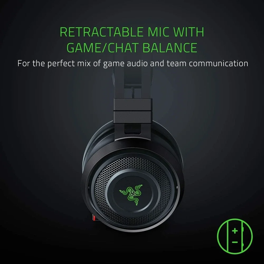 Razer Nari Ultimate Wireless Gaming Headset HyperSense No USB Dongle